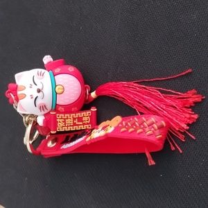 Charming Lucky Chinese Cat Keychain Pedant for Handbag/Backbag.
